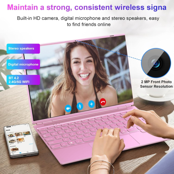 TOEMAAGIC Laptop 15.6",Intel N95,16GB RAM,1TB SSD,Windows 11 Pro Work Computer,Fingerprint Reader,Backlit Keyboard - Image 2