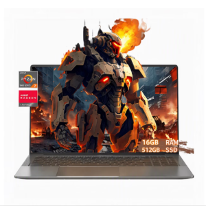 TOEMAAGIC Laptop ,Gaming Laptop 15.6 FHD , AMD Ryzen 7 5825U, 16GB RAM, 512GB SSD, Windows 11PRO, Graphite, Backlit KB, Gray