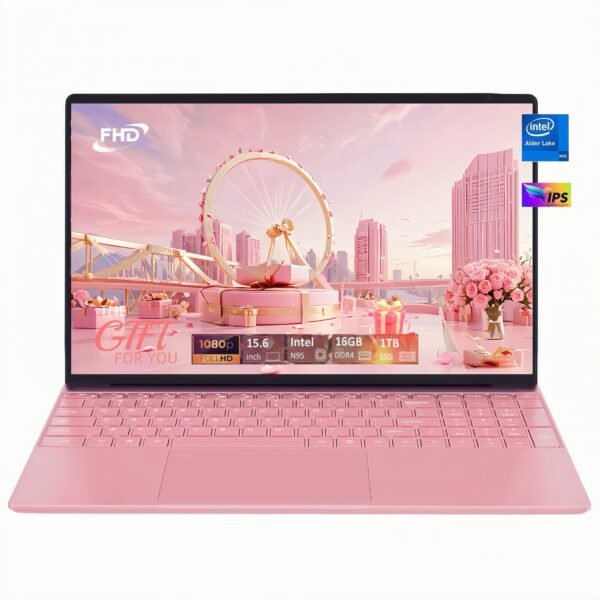 TOEMAAGIC Laptop 15.6",Intel N95,16GB RAM,1TB SSD,Windows 11 Pro Work Computer,Fingerprint Reader,Backlit Keyboard